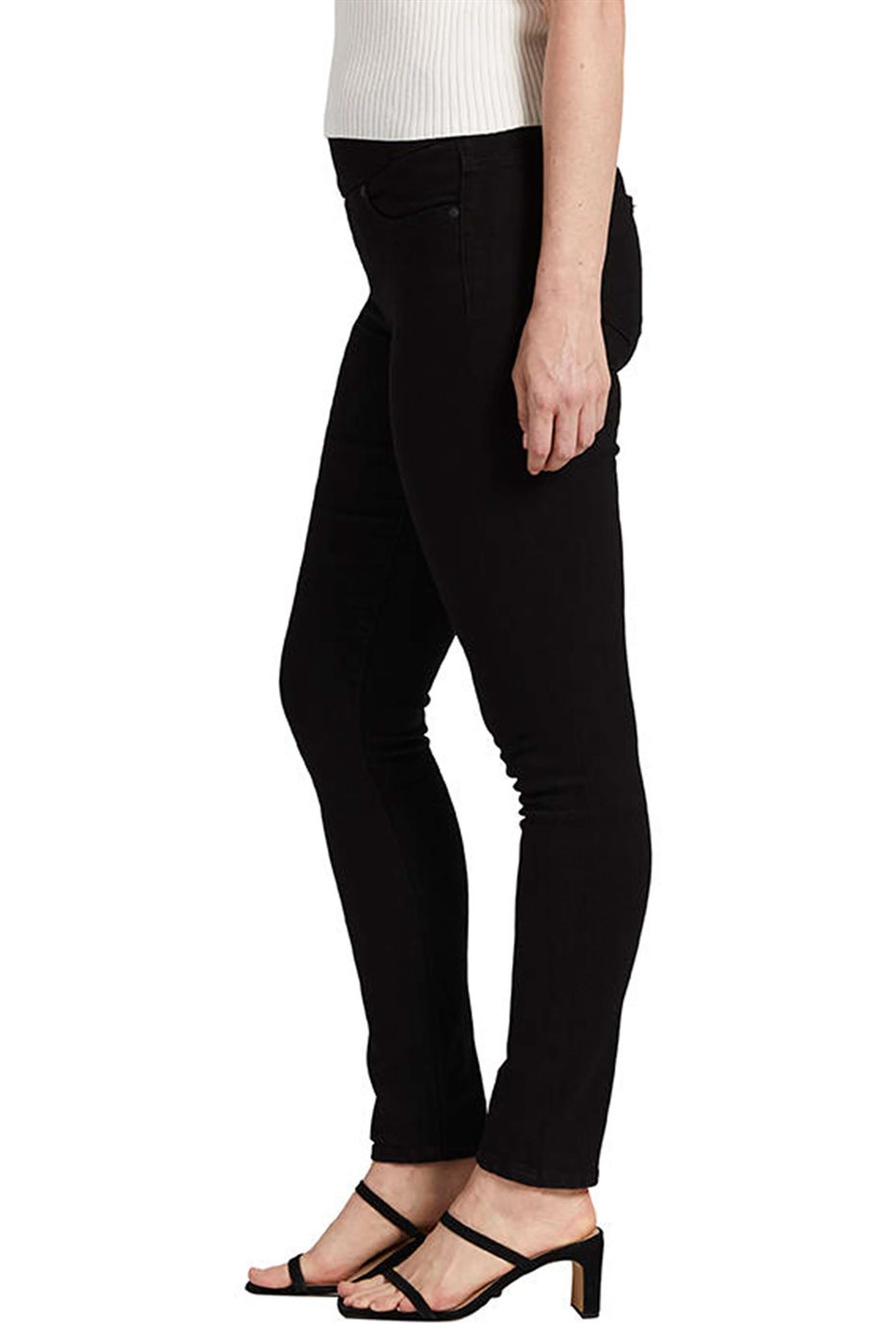 Jeans Nora Skinny Noir à Enfiler